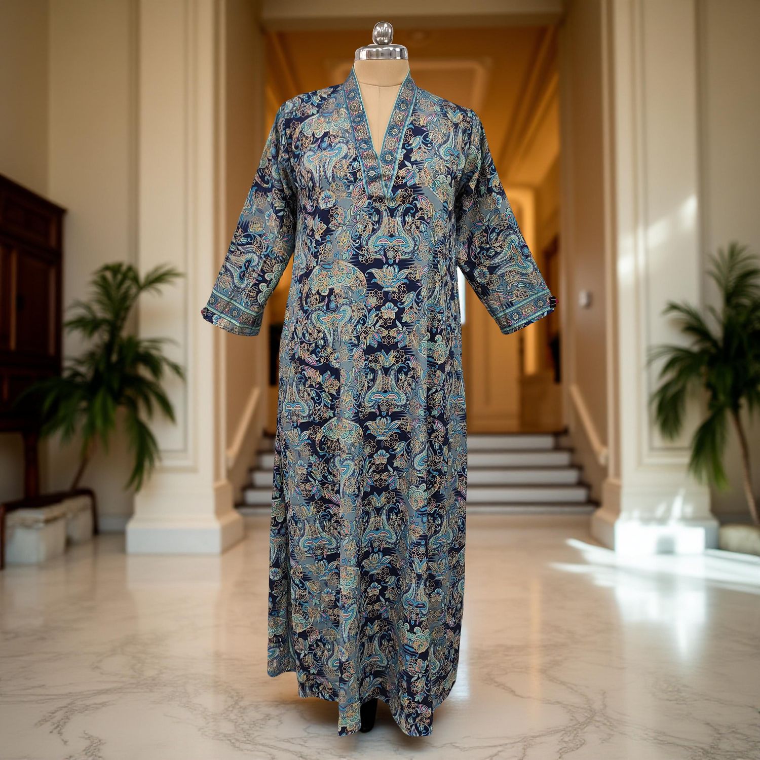 Cotton Jalabiya Dress Teena Silk 06
