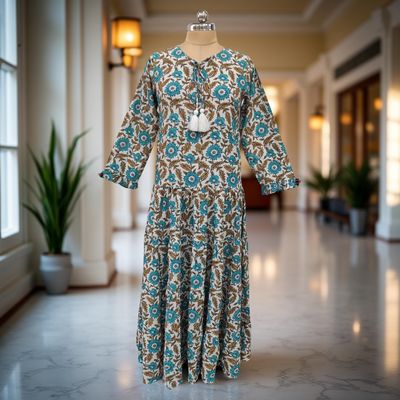 Cotton Jalabiya Dress Razia Crystal 02