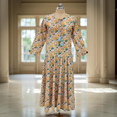 Cotton Jalabiya Dress Razia Crystal 01