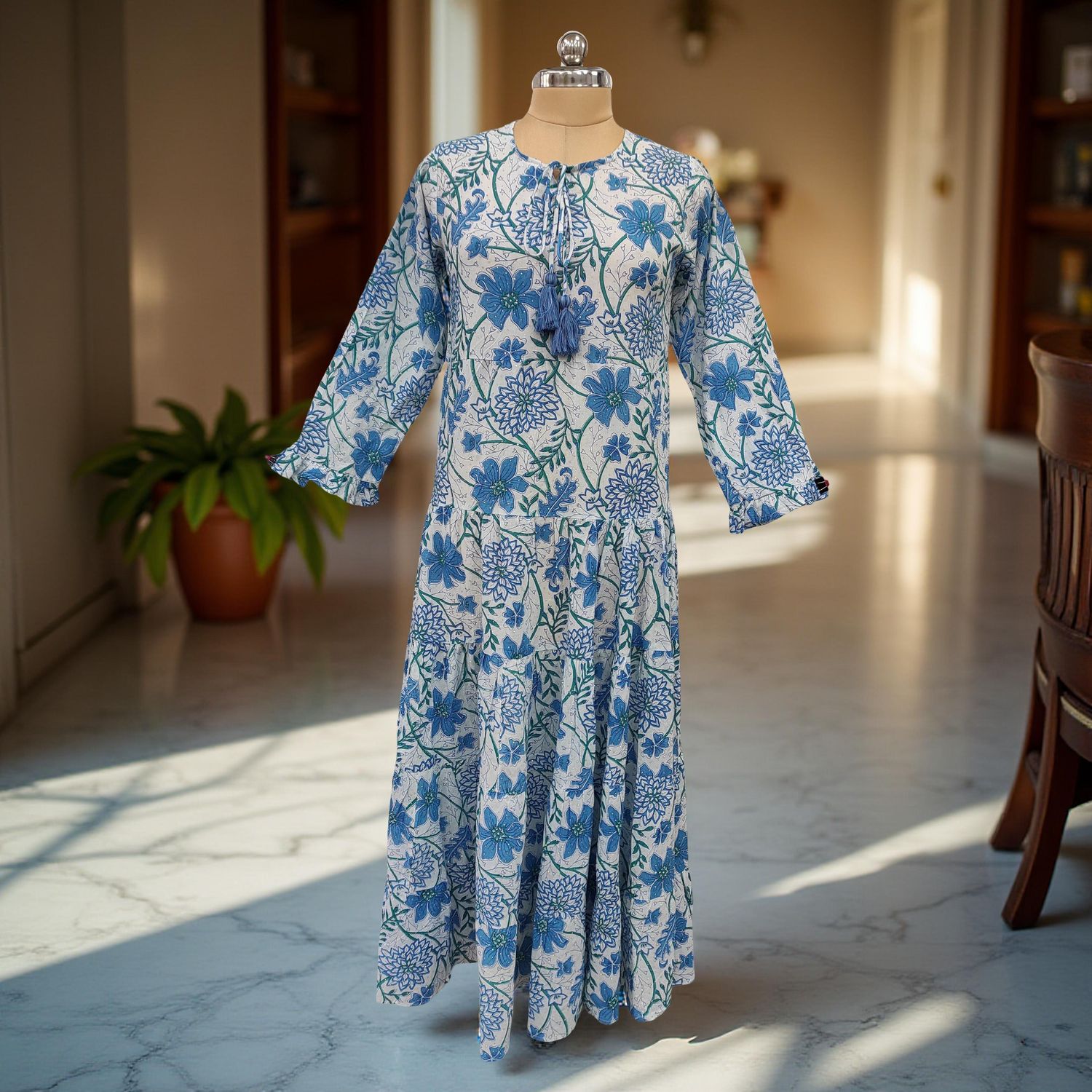 Cotton Jalabiya Dress Razia Crystal 08