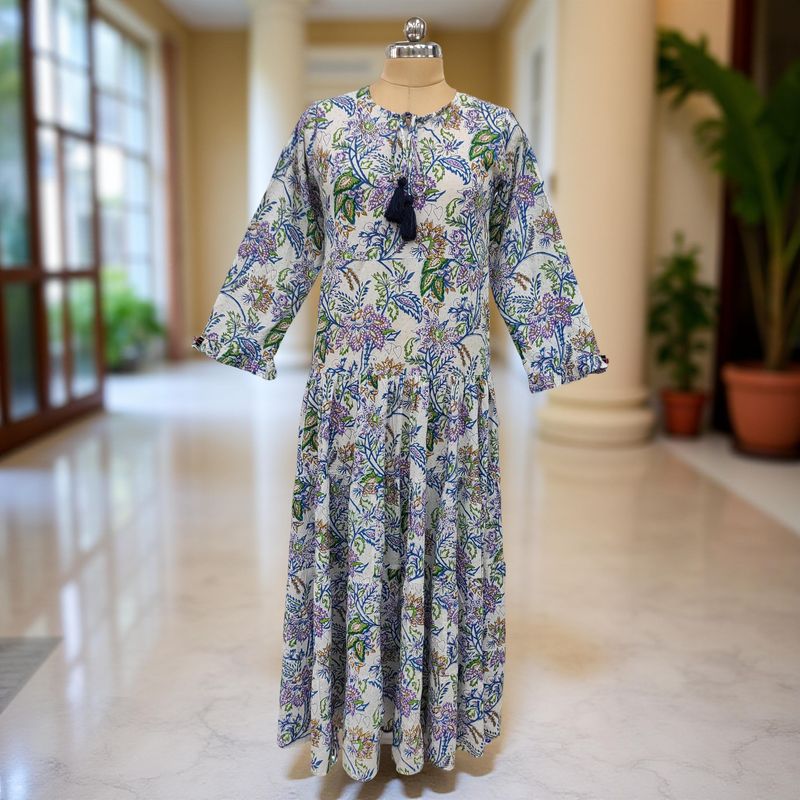 Cotton Jalabiya Dress Razia Crystal 09