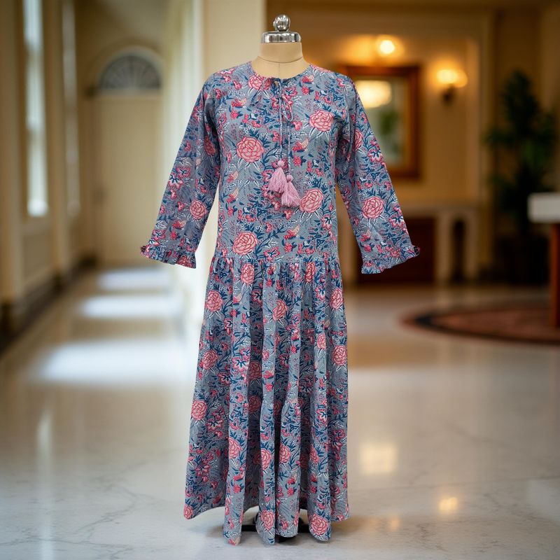 Cotton Jalabiya Dress Razia Crystal 04