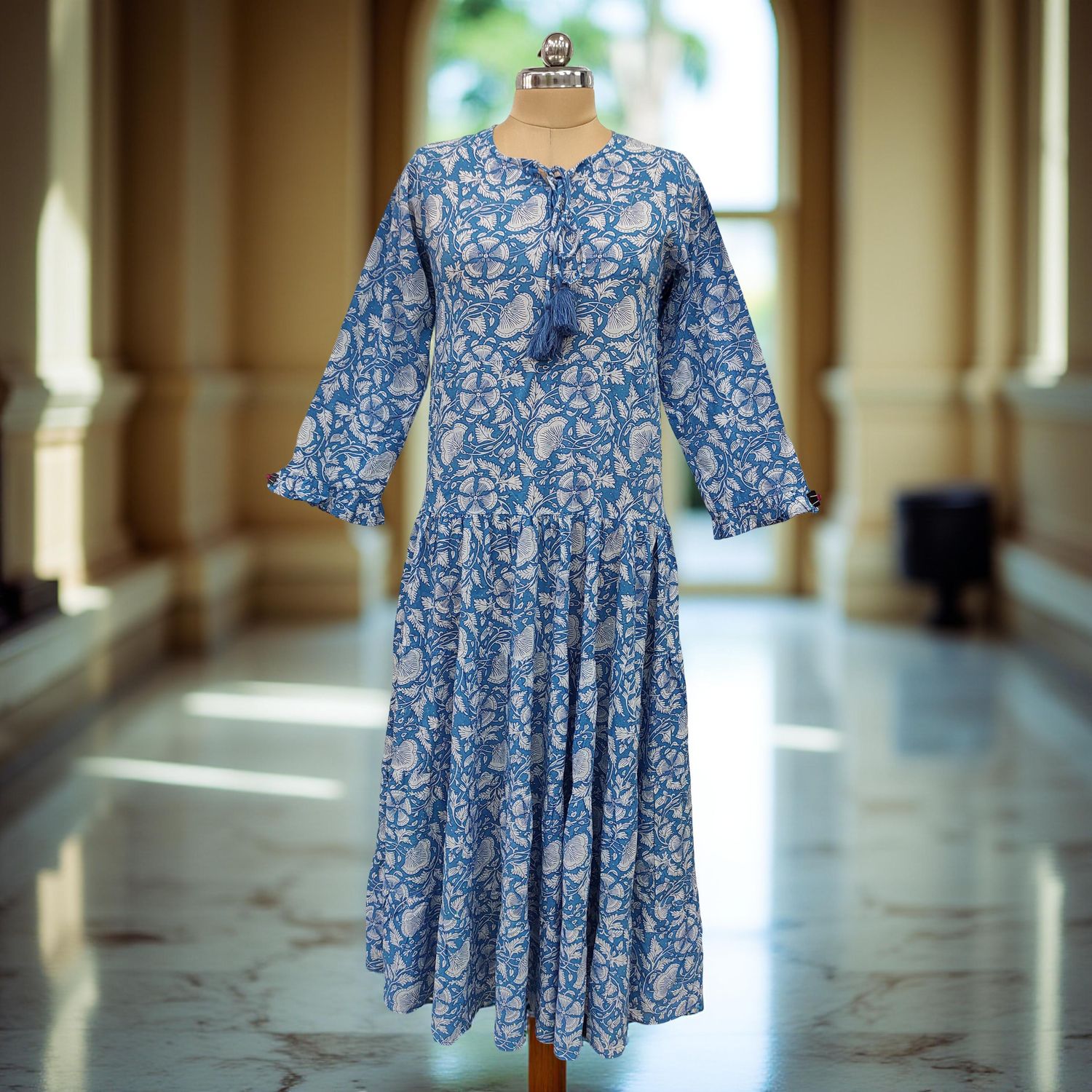 Cotton Jalabiya Dress Razia Crystal 06