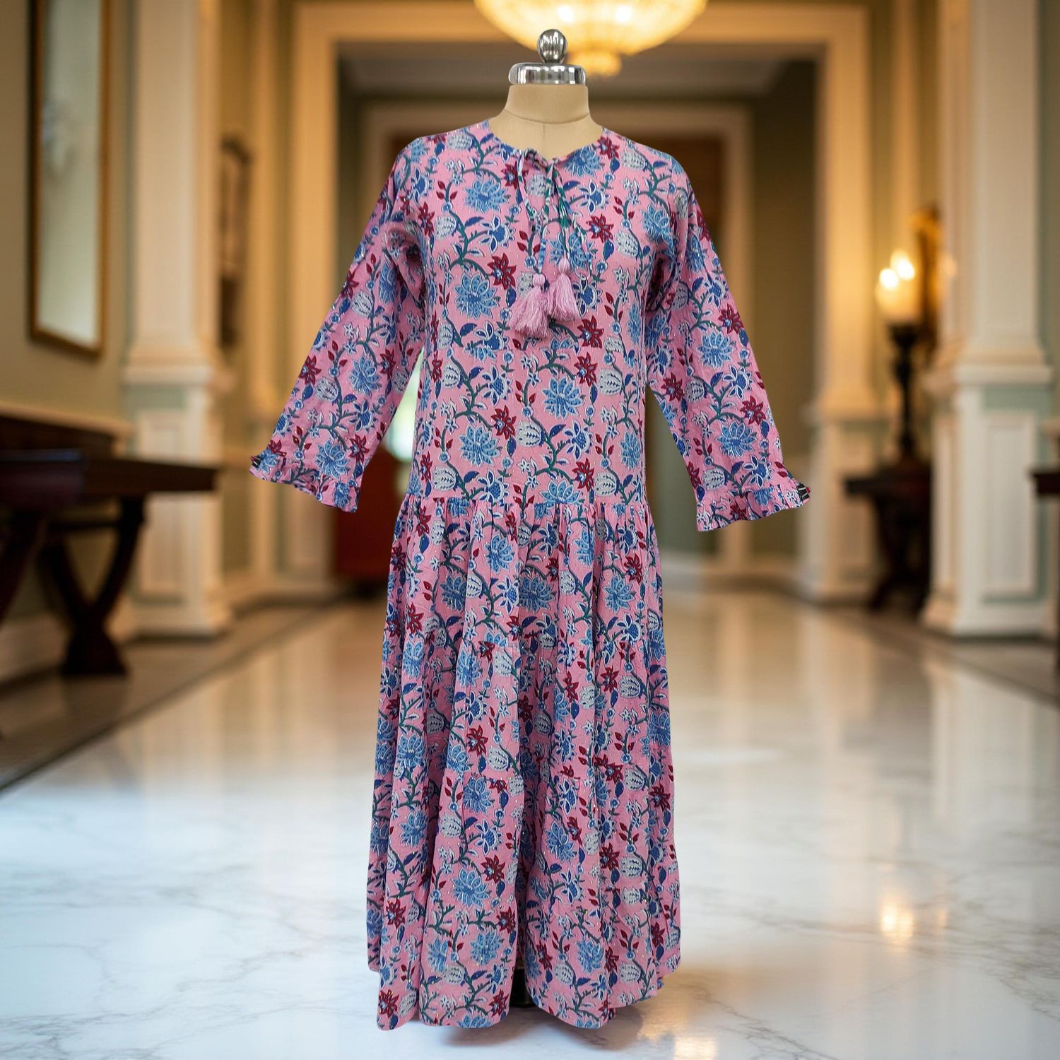 Cotton Jalabiya Dress Razia Crystal 07