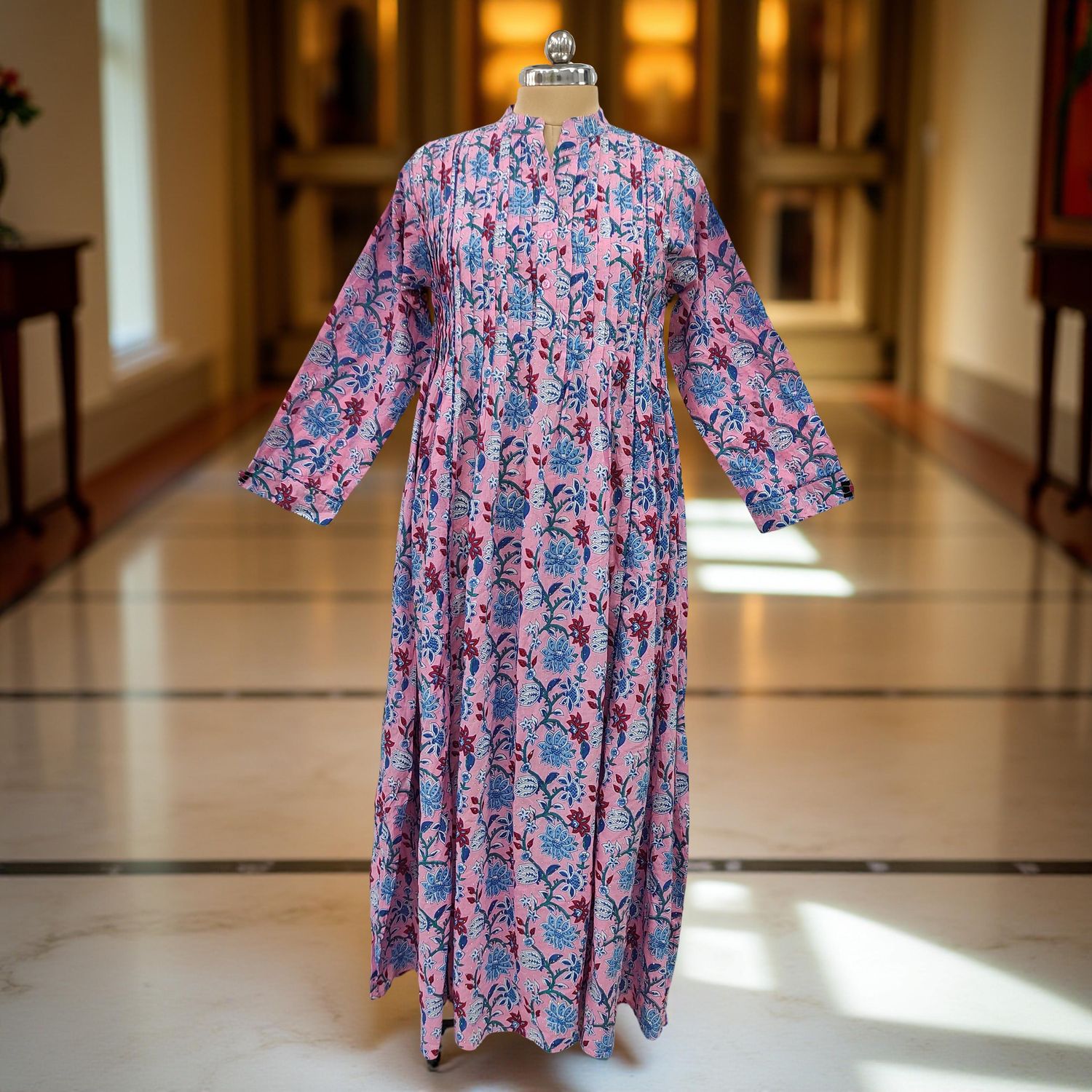 Cotton Jalabiya Double Closh Dress Afra Crystal 07