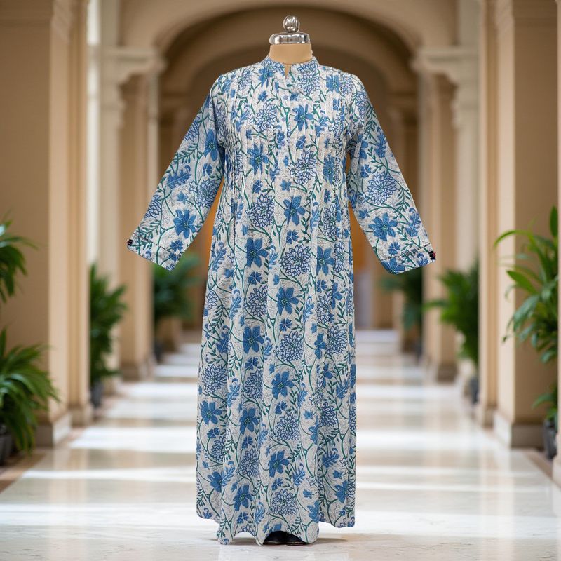 Cotton Jalabiya Double Closh Dress Afra Crystal 10