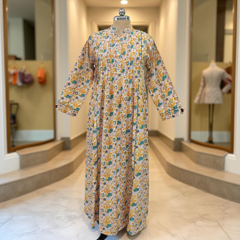 Cotton Jalabiya Double Closh Dress Afra Crystal 09