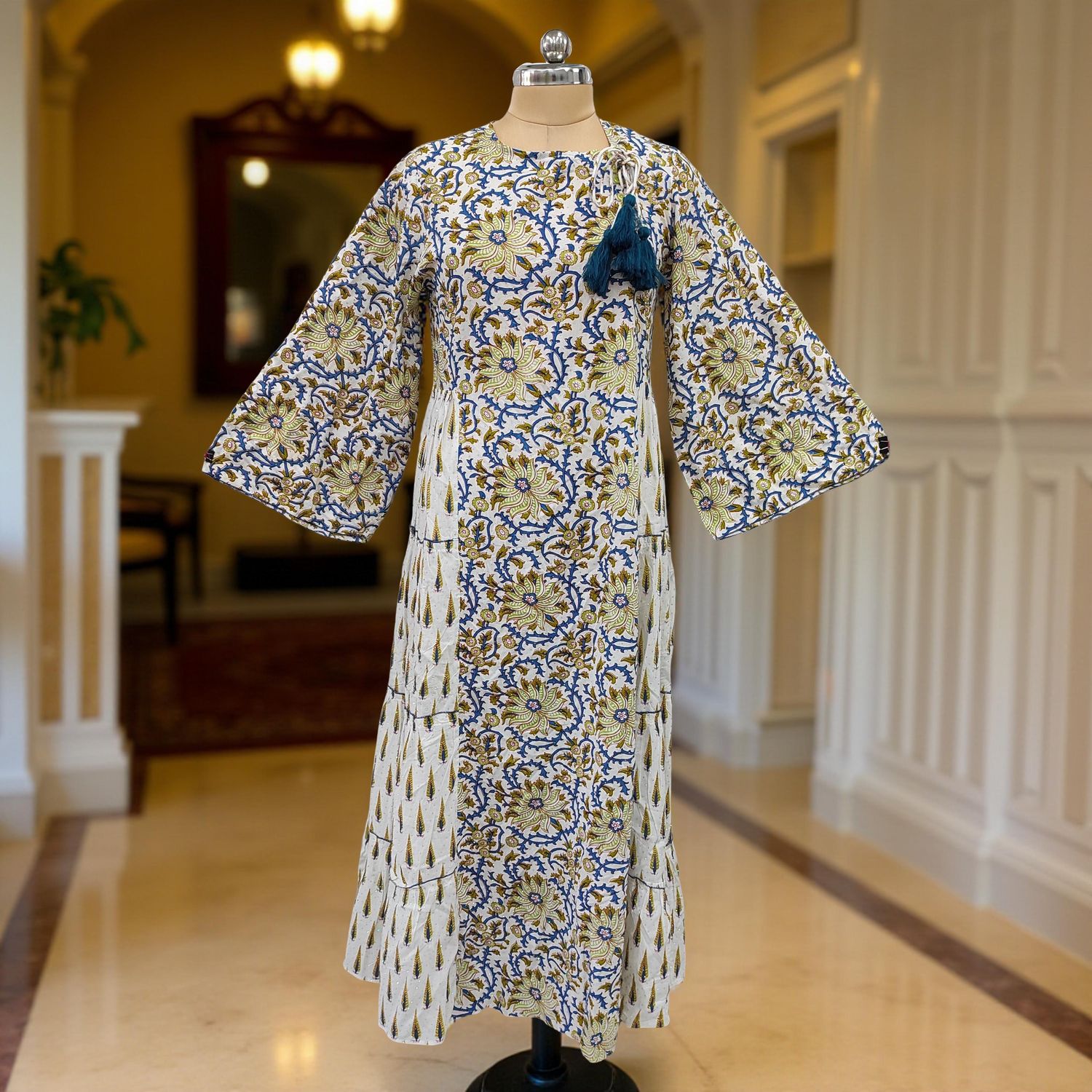Cotton Jalabiya Double Closh Dress Cindrella Crystal 01