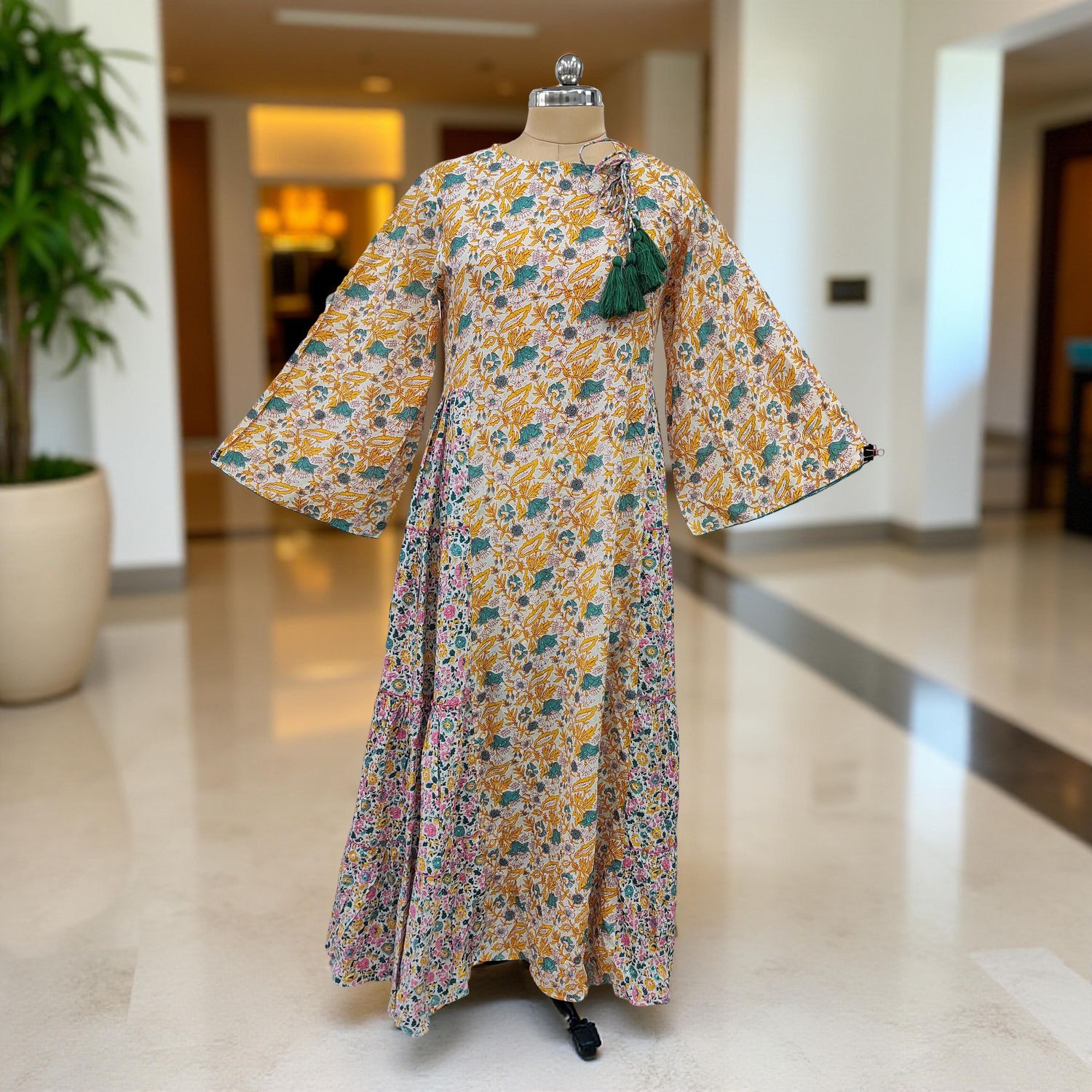 Cotton Jalabiya Double Closh Dress Cindrella Crystal 02