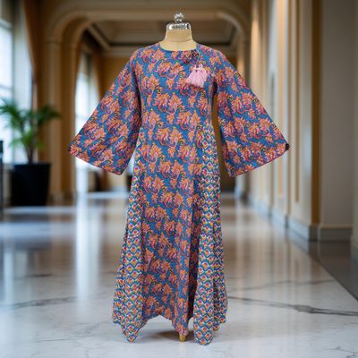 Cotton Jalabiya Double Closh Dress Cindrella Crystal 04