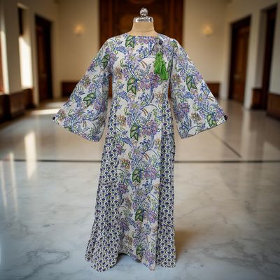 Cotton Jalabiya Double Closh Dress Cindrella Crystal 05