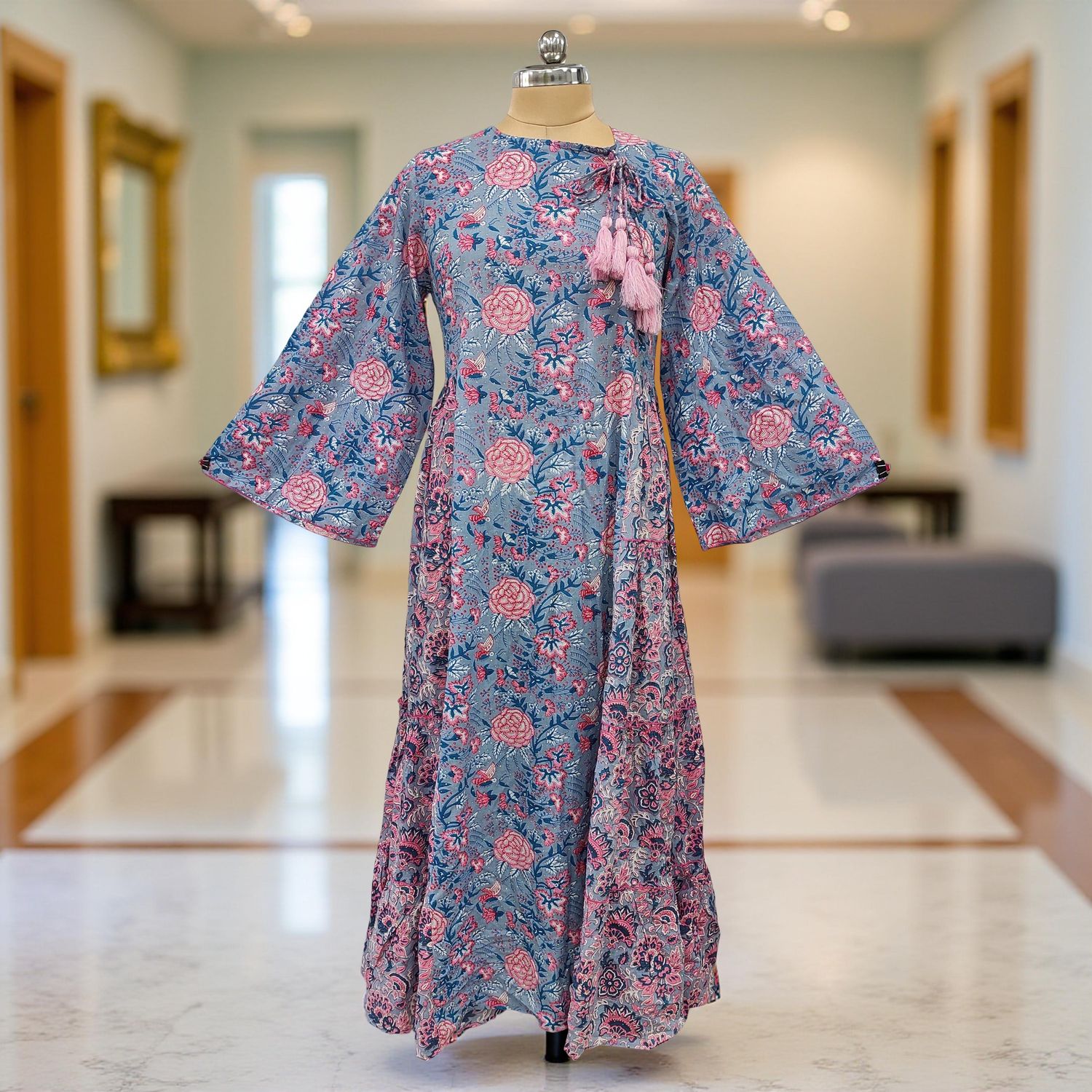 Cotton Jalabiya Double Closh Dress Cindrella Crystal 03