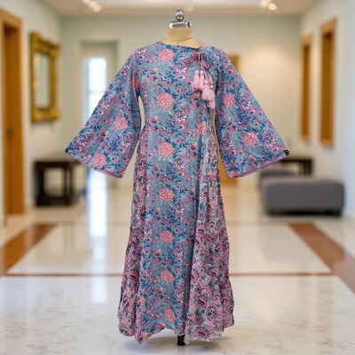 Cotton Jalabiya Double Closh Dress Cindrella Crystal 03