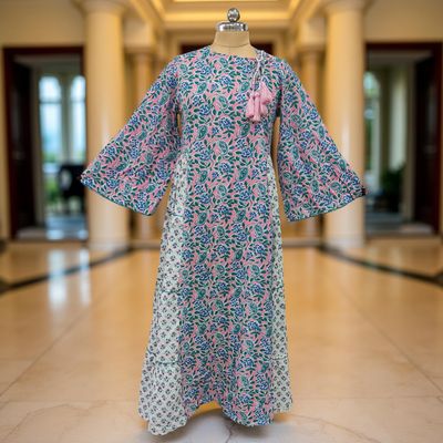 Cotton Jalabiya Double Closh Dress Cindrella Crystal 07