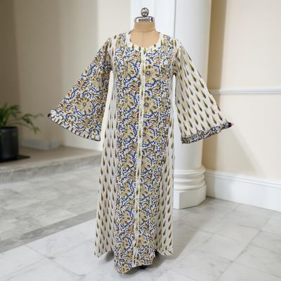 Cotton Jalabiya Dress Nura Crystal 02