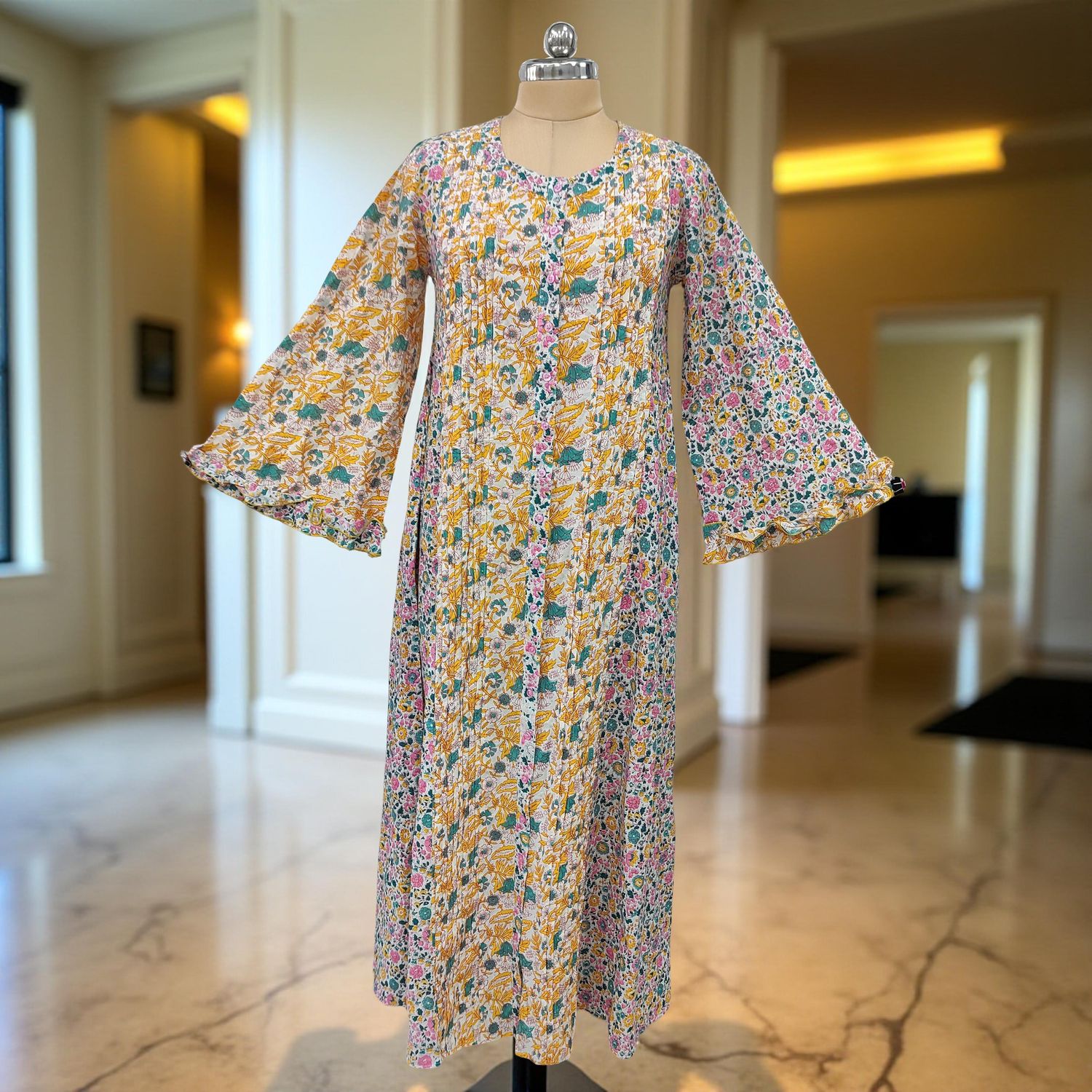 Cotton Jalabiya Dress Nura Crystal 04