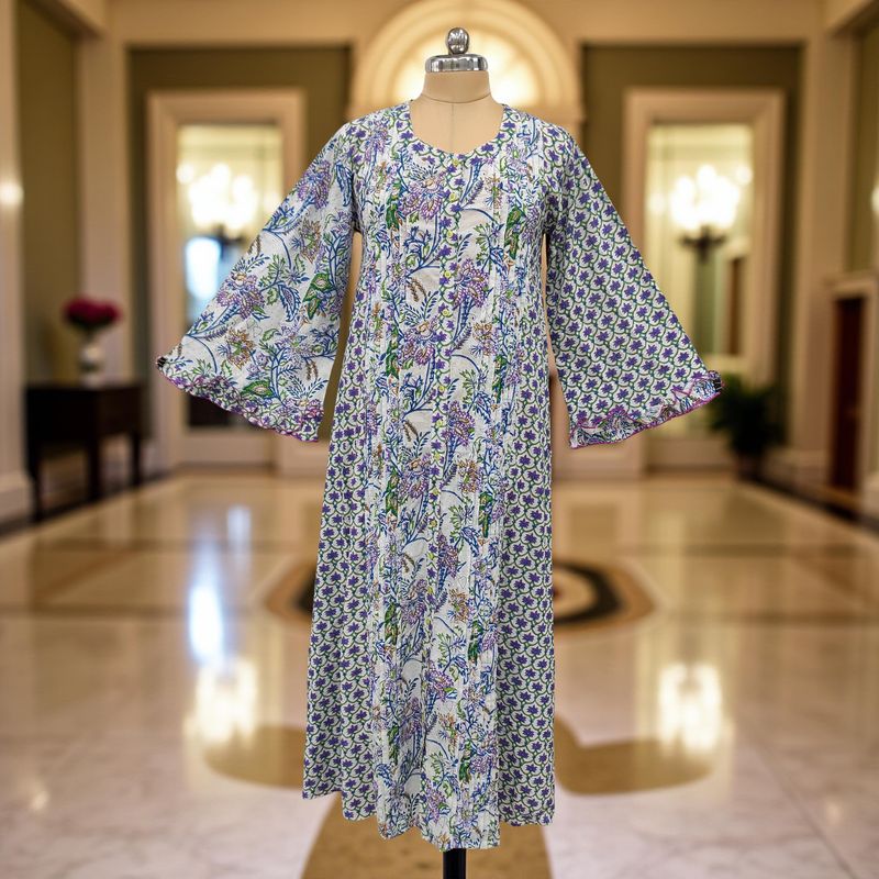 Cotton Jalabiya Dress Nura Crystal 05