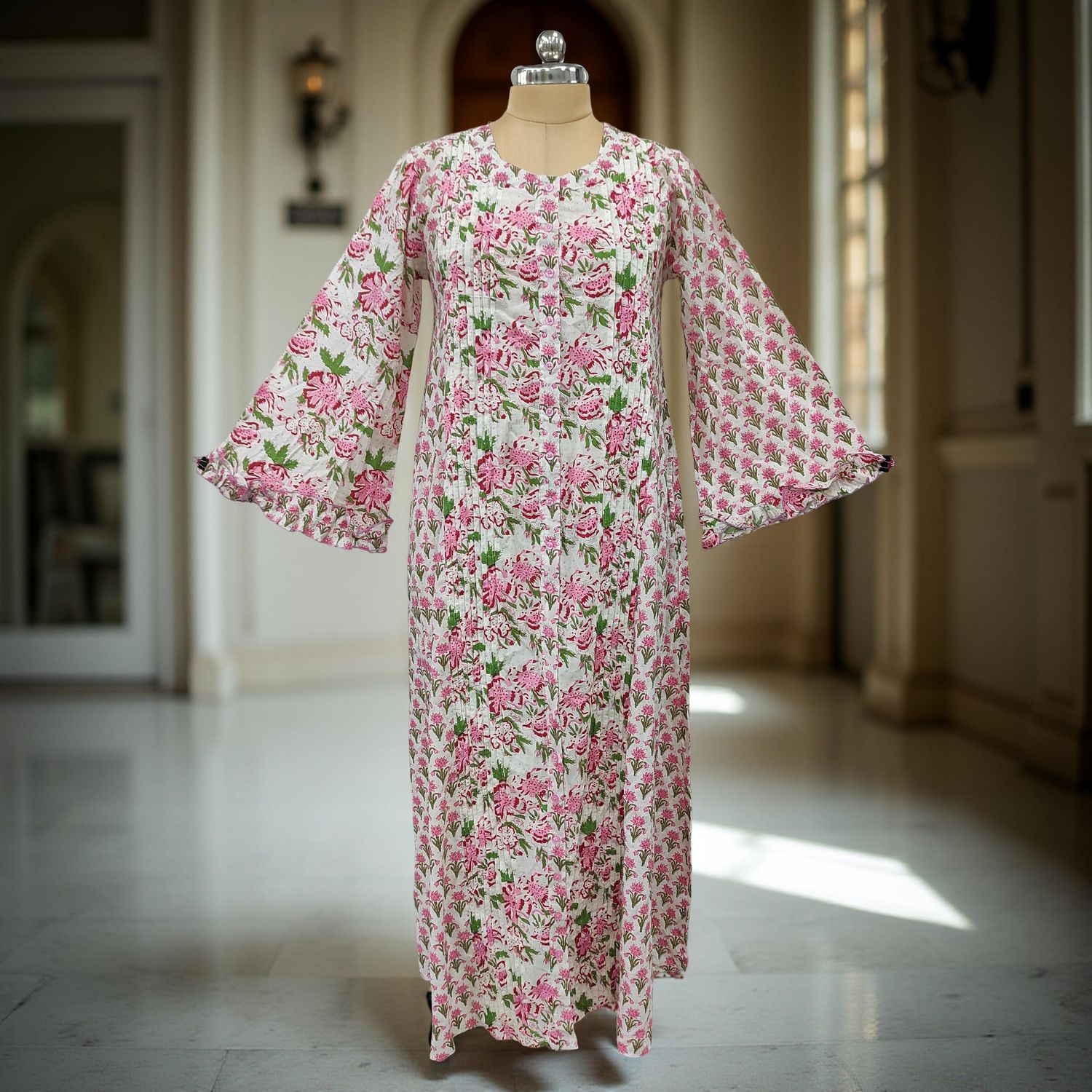 Cotton Jalabiya Dress Nura Crystal 07