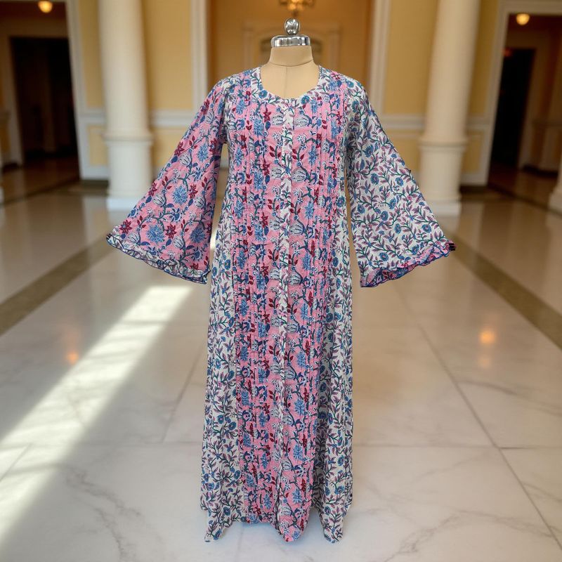 Cotton Jalabiya Dress Nura Crystal 09