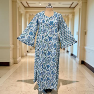 Cotton Jalabiya Dress Nura Crystal 10