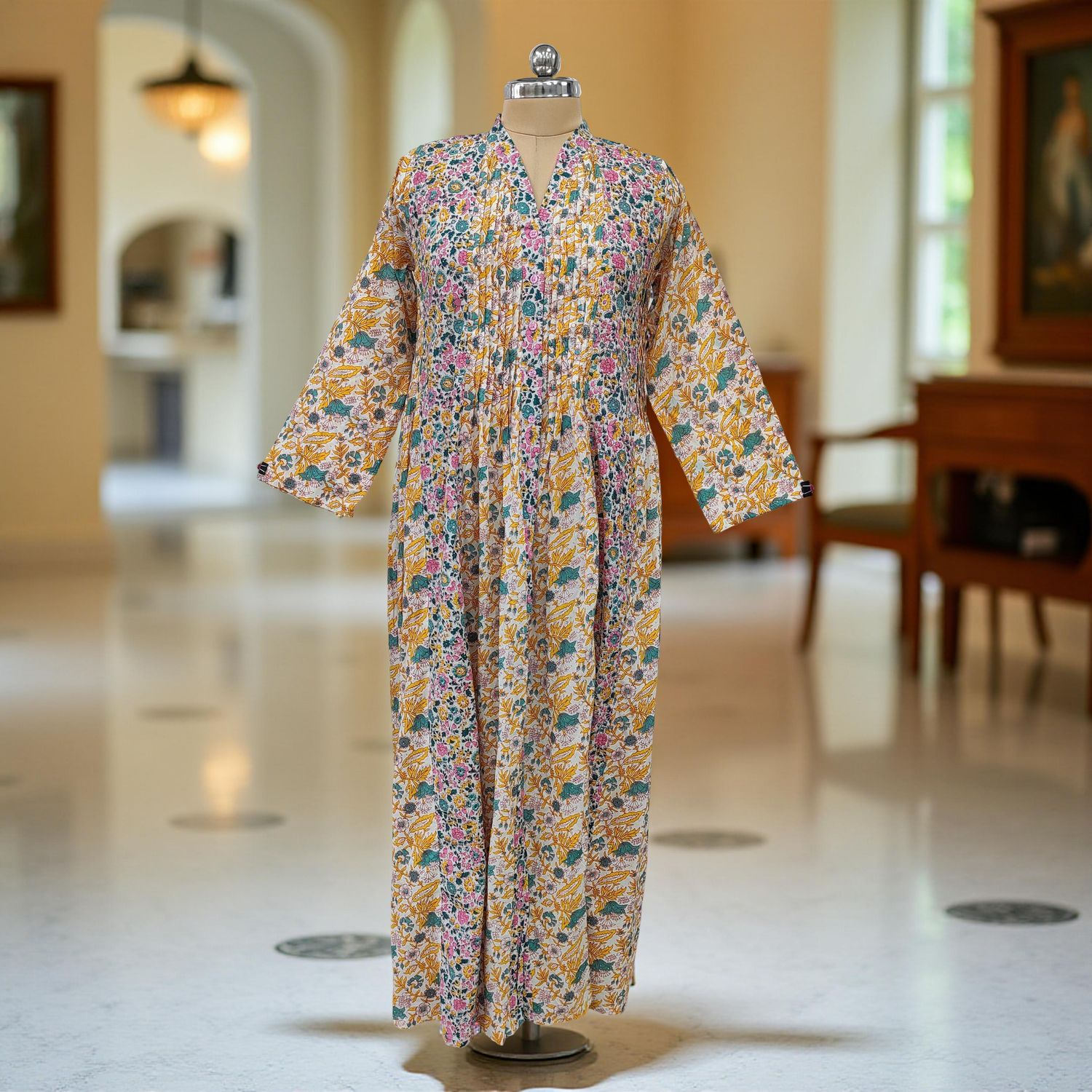 Cotton Jalabiya Dress Aqila Crystal 05