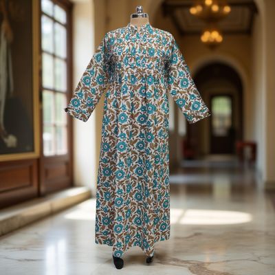 Cotton Jalabiya Double Closh Dress Afra 01
