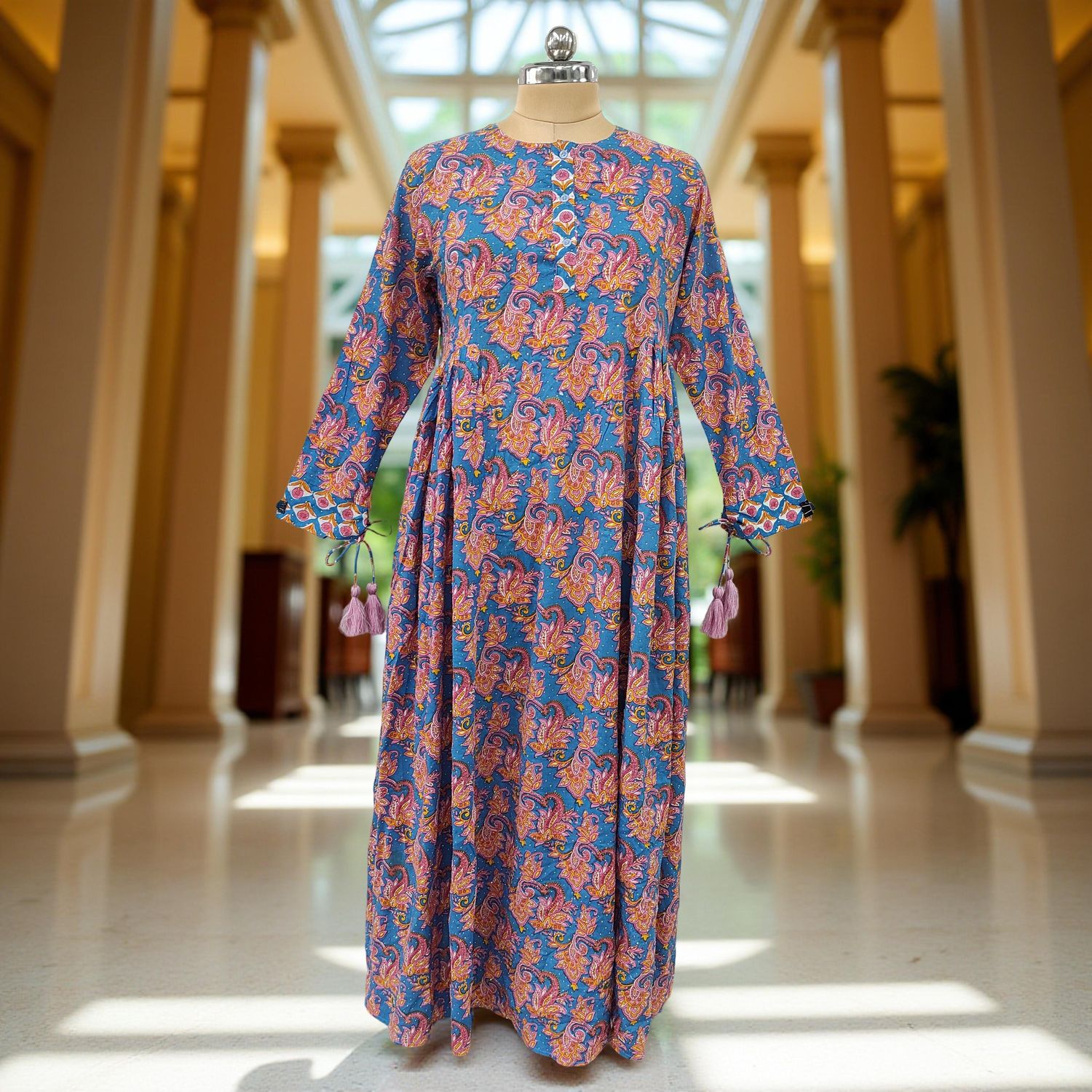 Cotton Jalabiya Dress Jasmine Crystal 03