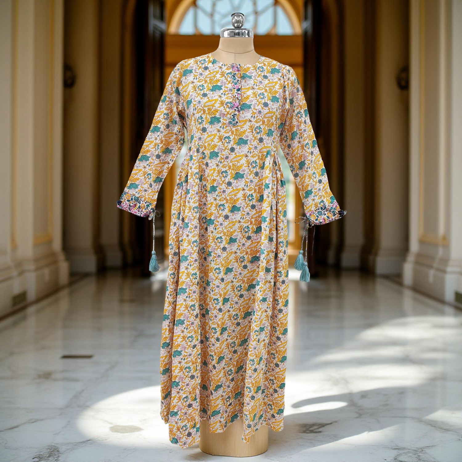 Cotton Jalabiya Dress Jasmine Crystal 08