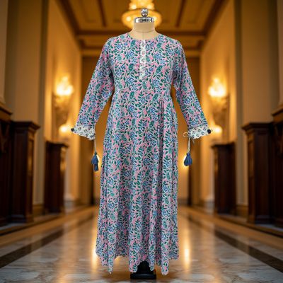 Cotton Jalabiya Dress Jasmine Crystal 02