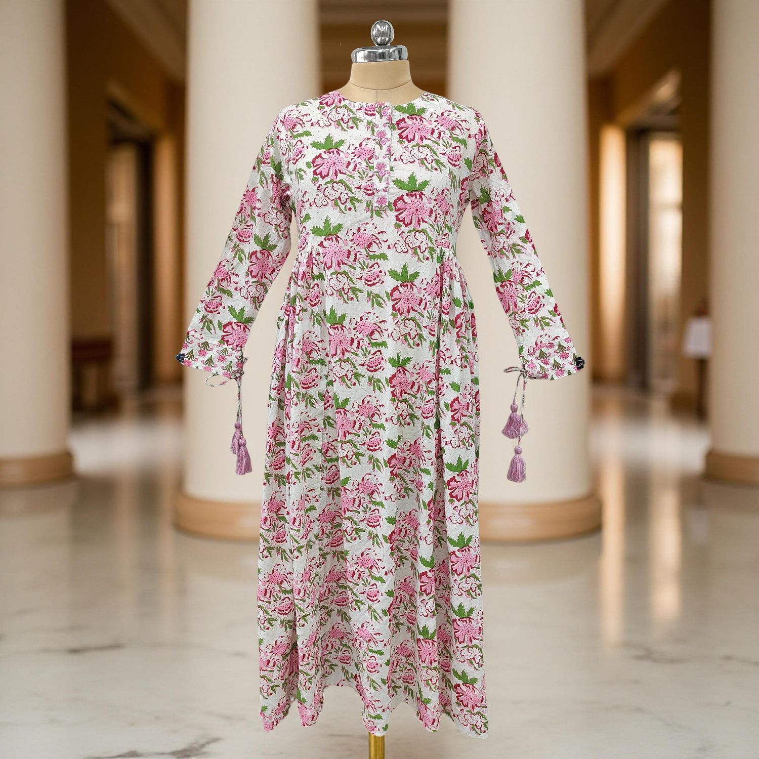 Cotton Jalabiya Dress Jasmine Crystal 04