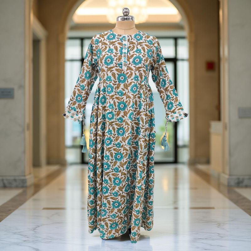 Cotton Jalabiya Dress Jasmine Crystal 07