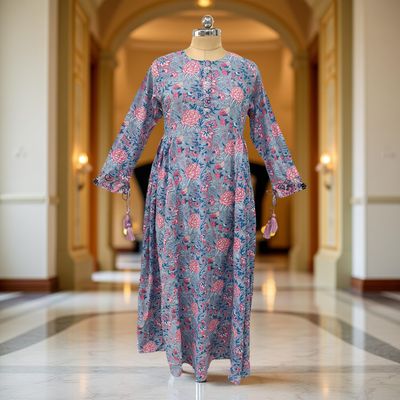 Cotton Jalabiya Dress Jasmine Crystal 10