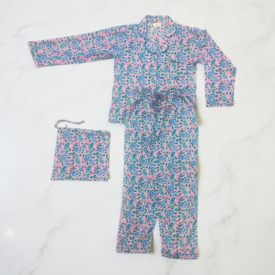 Cotton Long Sleeves Pajama Set 03