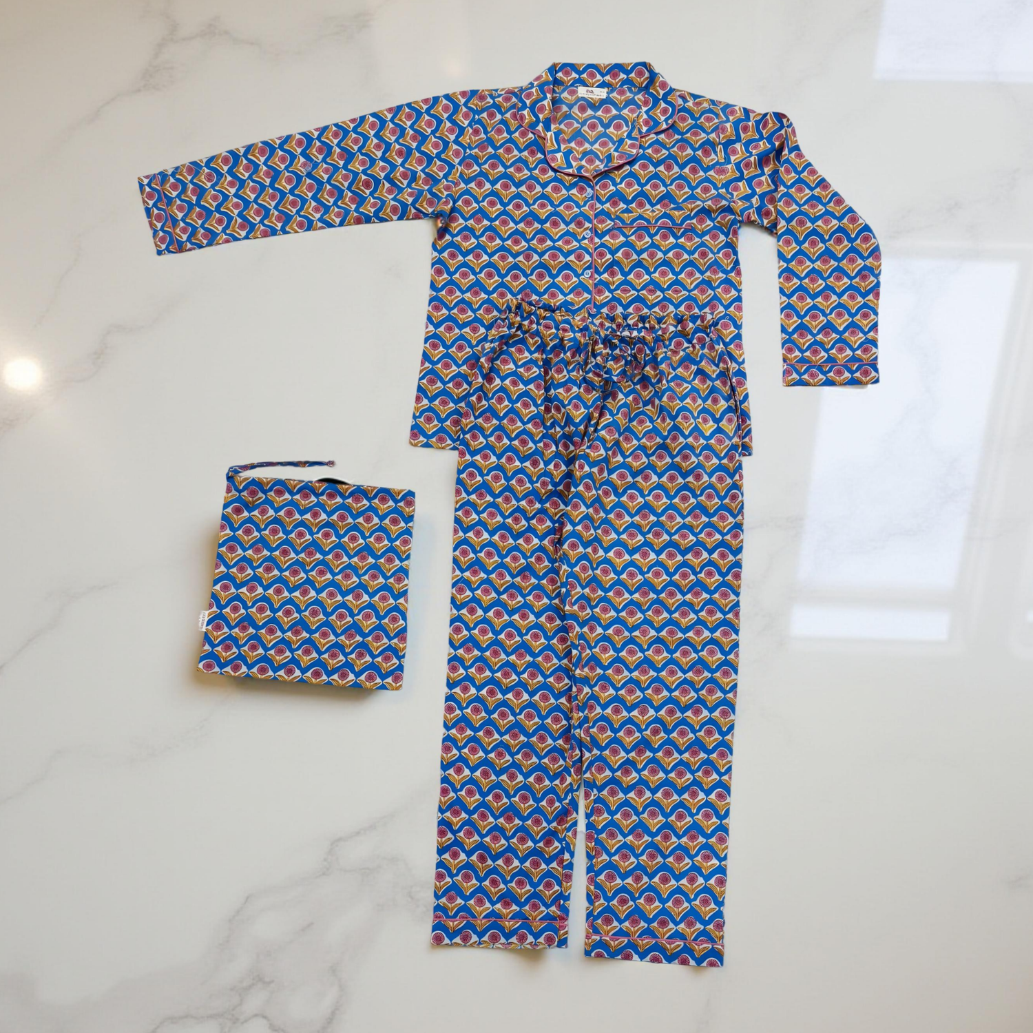 Cotton Long Sleeves Pajama Set 15