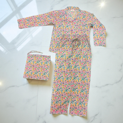 Cotton Long Sleeves Pajama Set 16