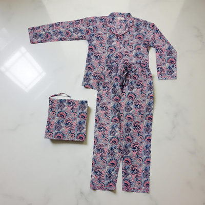 Cotton Long Sleeves Pajama Set 17