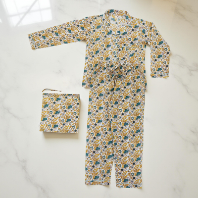 Cotton Long Sleeves Pajama Set 19