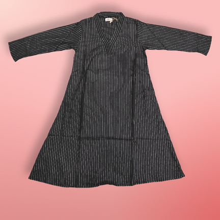 4-5 Year Teena Printed Rayon Girls Dress 33&quot; Long Jalabiya