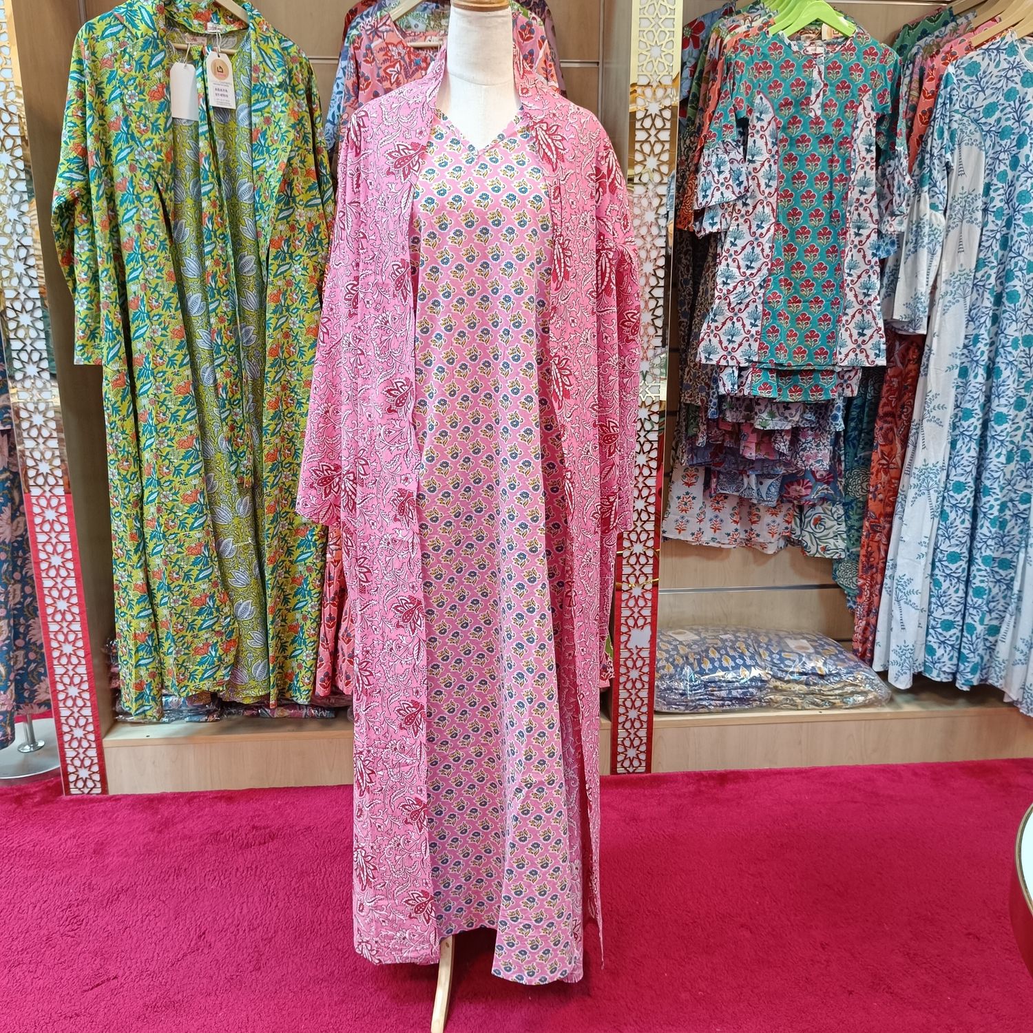 Free size Cotton Abaya length 57”