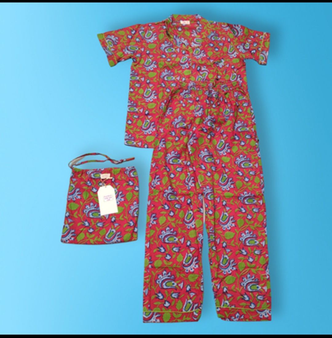 M Cotton Short Sleeves Pajama Set