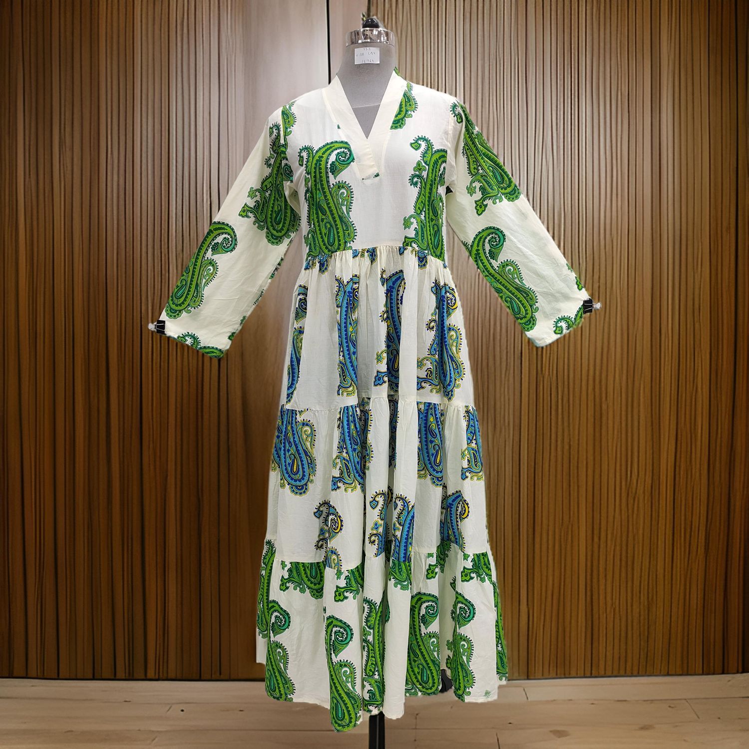 XS/S Maldives Printed Cotton Dress 54&quot; Long Jalabiya