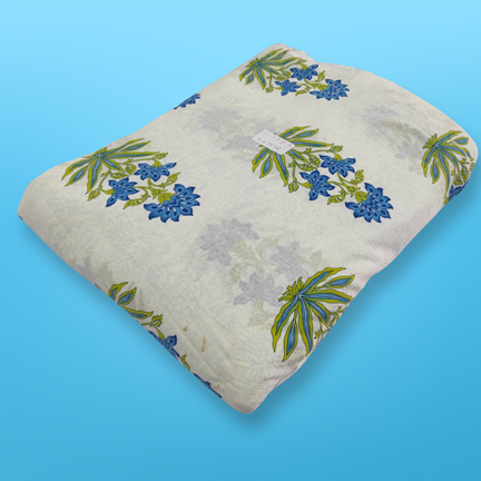 4 Meter Cotton Hand Printed Fabric