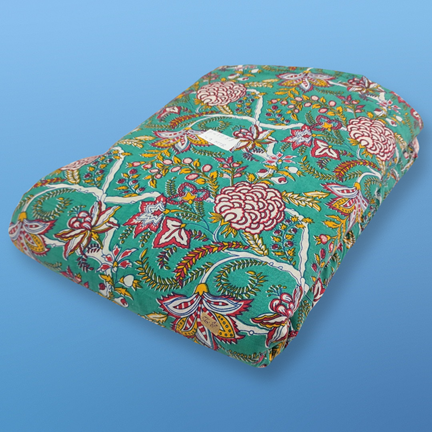 4 Meter Cotton Hand Printed Fabric