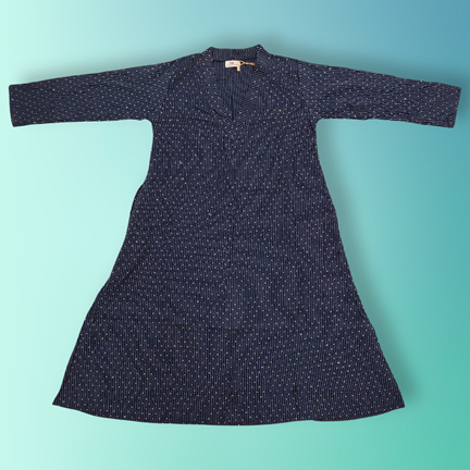 2-3 Year Teena Crystal Cotton Dress 29&quot; Long Jalabiya
