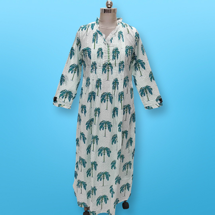 4XL/5XL Sparrow Cotton  Dress 57&quot; Long Jalabiya