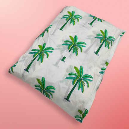 4 Meter Cotton Hand Printed Fabric