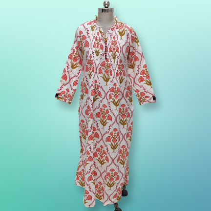 4XL/5XL Sparrow Cotton  Dress 57&quot; Long Jalabiya