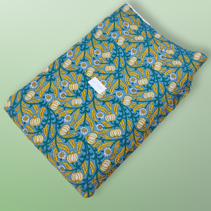 4 Meter Cotton Hand Printed Fabric
