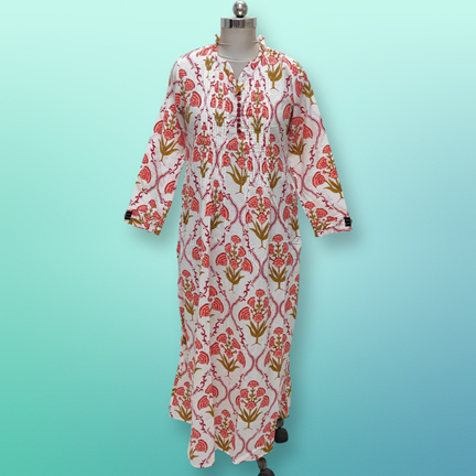 2XL/3XL Sparrow Cotton Dress 57&quot; Long Jalabiya