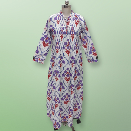 2XL/3XL Sparrow Cotton Dress 57&quot; Long Jalabiya